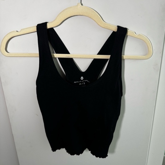 SPIRITUAL GANGSTER Amor Ribbed Crop Tank Sports Bra - XS / S - Picture 4 of 5